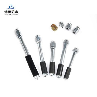 China Flat Button Head Grouting Steel Injection Packers with Core Material Steel 16*125mm for sale