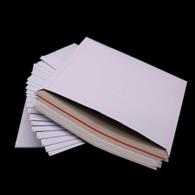 China Custom Printed Rigid Business Envelope Self-Seal Mailers Cardboard Document Envelopes for sale