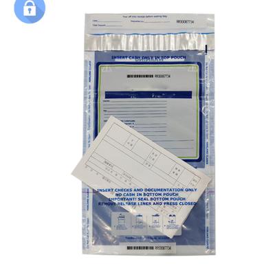 China Plastic bag is wholesale biodegradable and waterproof degradable plastic money tamper dust prevention dust envelopes security obvious bag for sale