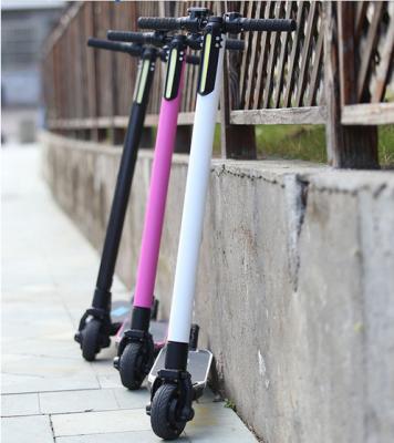 China 250W 24V Carbon Fiber Electric Scooter , Mini Portable Electric Bike Two Wheel for sale