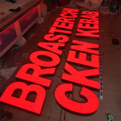 China Frontlit 3d letter signage channel letter led frontlit sign company led wall sign letter for sale