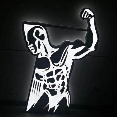 China Buildings waterproof stainless steel 3D illuminated backlit led channel letter sign frontlit gym sign for sale