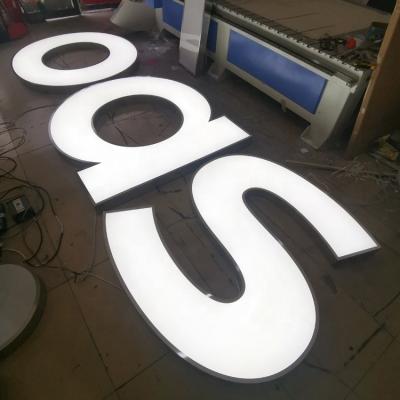 China Buildings Customized Signage Outdoor Acrylic 3d Logo Shop Signage Illuminated Logo Sign Led Channel Letters for sale