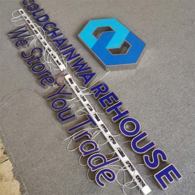 China Buildings Customized Led Letters Sign Frontlit Trim Letters Store Front Sign for sale