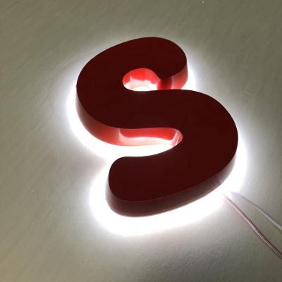 China Buildings Acrylic Back Light Led Signs Custom Signs Led Acrylic Plastic Letters For Outdoor for sale