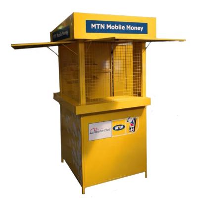 China Modern square shape metal folding kiosk for telecom brand outlets for sale