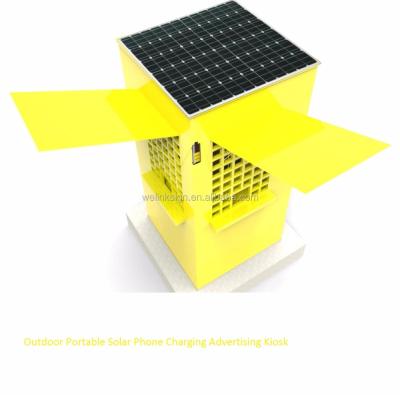 China Outdoor Office Buildings Solar Phone Charging Advertising Store Kiosk for sale