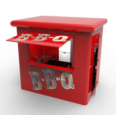 China Easy Set Up Promotion BBQ Kiosk For Fast Food for sale