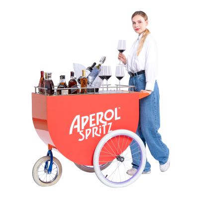 China Pop Modern Cold Drinks Store Display Cart Cart for sale