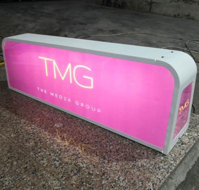 China CE Quality CE Modern Super Bright Roof Top Advertising Taxi Top Light Box for sale