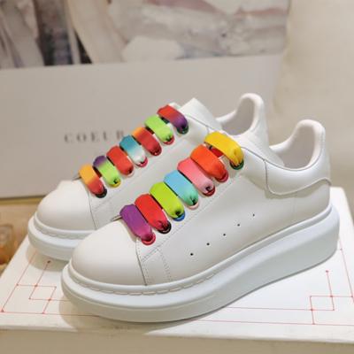 China Fashion Trend Mqueens Shoes Luxury Designer Mqueens Platform Chunky Trainers Increase Flat Bottom Skateboarding Shoes for sale