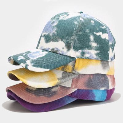 China Custom Unique Design Cotton Print Hat Tie Dye Baseball Cap COMMON for sale