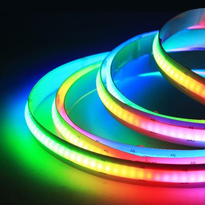 China Hotel Smart Dreamy Color FOB LED Strip CCT RGB RGBW Addressable COB LED Strip 24V 12V 5V for sale