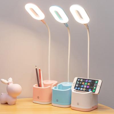 China Wholesale Portable Contact Eye Protection Fashion High Color Rendering Student Storage 190g Desk Lamp Table With Contact Filling for sale