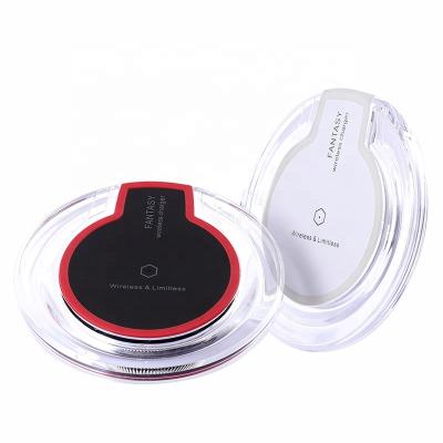 China Wholesale 5w Qi Universal Mobile Phone Around Pad Wireless Fast Charger Mobile Phone Pad For Iphone/For Samsung for sale