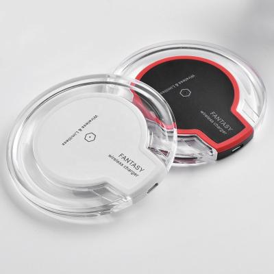 China Universal Cell Phone Imagination Qi Wireless Charger For Iphone For Samsung Mobile Phone Qi 5w Crystal Wireless Charger for sale