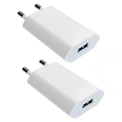 China Single Left Mobile Phone Usb Phone Charger 5v 1a Mobile Phone Charger Eu Plug Mobile Phone Charger White for sale