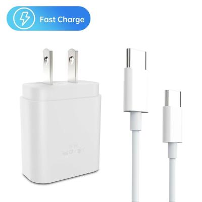 China Original Mobile Phone PD 25w Super Fast Usb Type C Fast Charger Adapter For Samsung Travel PD Charger for sale