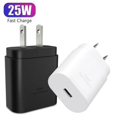 China Cell Phone OEM Usb Plug PPS Usb Type C Adapter Phone 25w PD Fast Charging Travel Charger For Samsung Galaxy S21 S22 25w PD Fast Charging for sale