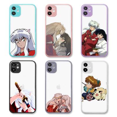 China Anti-drop for iphone 11/12 pro mini 7 max 8 plus case for iphone X XR XS Max Anime Inuyasha Matte Transparent phone cases for sale