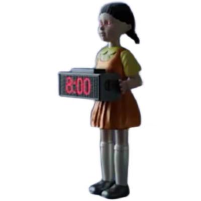 China Calendars EL juego led serie alarm clock gifts navidad 2021 ideas tending smart toys 123Wooden girl clock juego led squid for sale