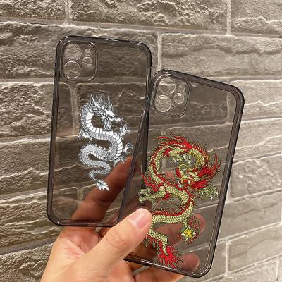 China Anti-drop for iPhone 12 11 pro mini 7 max 8 plus cases for iPhone X XR XS max dragon cartoon phone cases cover for sale