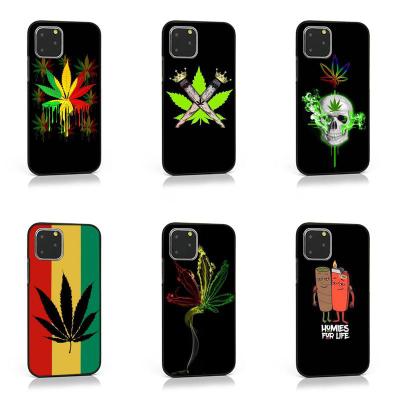 China High Anti-drop abstractionism art weed phone case for iPhone 11 12 pro XS max 8 7 6 6S plus X 5S SE 2020 XR soft silicone funda for sale