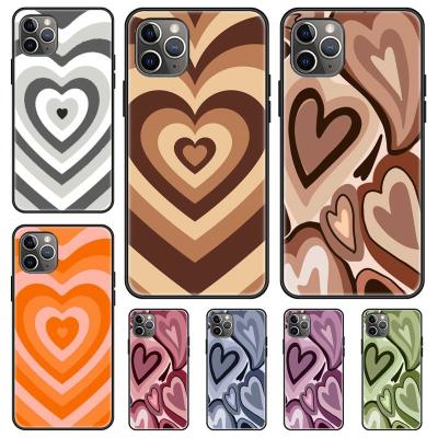 China Cute Anti-drop Case For Latte Love Coffee Swirls Soft Heart TPU Case For iPhone 11 12 Pro XS Max 8 7 6 6S Plus X 5S 2020 XR SE for sale