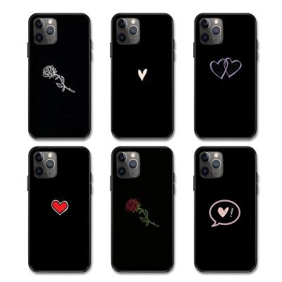 China Cute Anti-drop Love Heart Shock Make Ultra Thin Soft TPU Designer Funda Para Sublimation Mobile Phone Case For iPhone 12 11 Pro Max Heavy Duty for sale