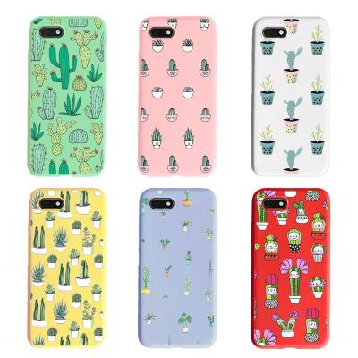 China Anti-drop for iphone 11/12 pro mini 6 7 8 max plus case for iphone X XR XS Max Cute Cactus Plants Candy colors phone case cover for sale