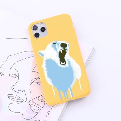 China Anti-fall for iphone 11/12 pro mini 6 7 8 max plus case for iphone X XR XS bear candy colors phone case cover for sale