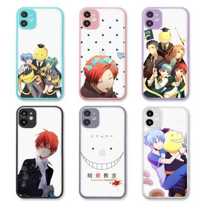 China Anti-drop for iphone 11/12 pro mini 7 max 8 plus case for Anime Matte Transparent Phone Cases Assassination Classroom cover iphone X XR for sale