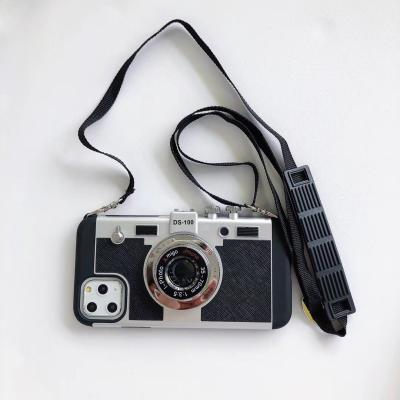 China Retro IDS Camera Phone Case Shockproof Cross - Body Unique Rope Back Cover For iPhone 13 pro XS Max 7 8 plus for sale