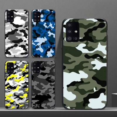 China Anti-drop camouflage pattern TPU phone case for samsung galaxy s21 s20 fe note s10 a51 a52 a71 a50 a12 a72 a21s a70 20 10 ultra plus funda for sale