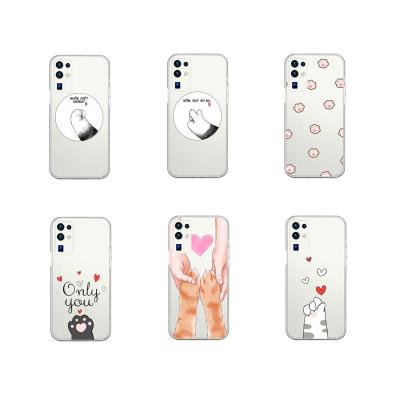 China Anti-drop For Honor 20/30/9X Pro Case For Honor V40 30S Cat Paw Cartoon Phone Cases Cover Cute for sale