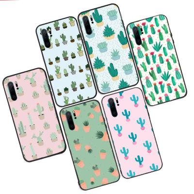 China Anti-fall For Huawei P30/P40 Pro P30 Lite P20 Case For Huawei Y9 2019 Mate 20/30 Lite nova 3I Cute Cactus Pro Plants Phone Case Cover for sale