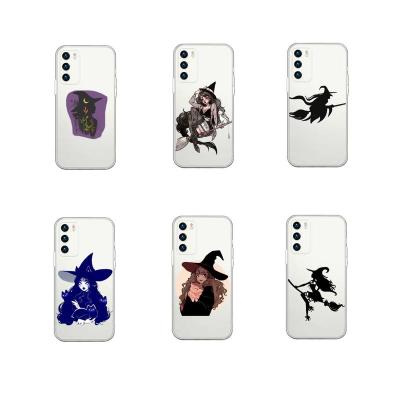 China Anti-fall For Huawei P40/P30 Pro Mate 20/40 Case For Huawei Pro 6 nova 8/7/5 Se Halloween Cute Witch Phone Cases Cover for sale