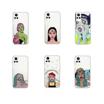 China Anti-drop For Vivo X60/X50 Pro Y70/73S Case For Vivo S9/7e S6 Devil Woman Girl Aesthetic Phone Cases Cover for sale