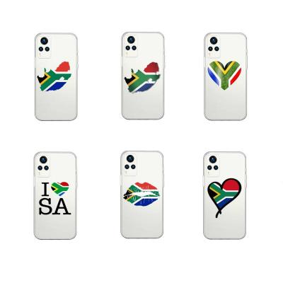 China Anti-drop For Vivo X60/X50 Pro Y70/73S Case For Vivo S9/7e S6 South African Flag Phone Cases Cover for sale