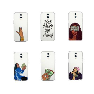 China Anti-drop For OPPO A9/A52 A5/A72 A32/A55 A11X R17 Case For OPPO Reno 4/3 pro se Black Girl Phone Case Covers for sale