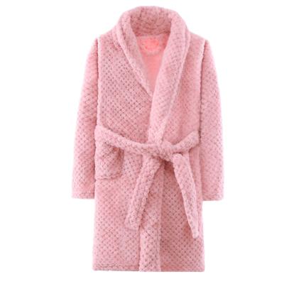 China Keep Warm Soft Kids Spa Bathrobe Girl 100%Cotton Hooded Bathrobe With Hood for sale