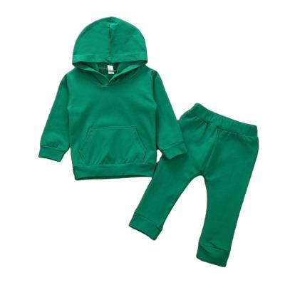 China Eco-Friendly Kids Clothing Set Boys Cotton Clothes Set Kids Suit Two Piece Hoodie Set for sale