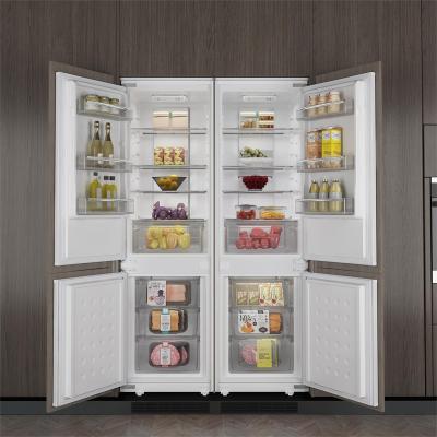 China COMPRESSOR ZUNGUI BCD-232WQB design popular sale double door unit commercial kitchen refrigerator for sale