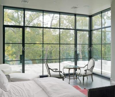 China Mid-Century Over 5 Years Warranty And On-Site Service Steel Solarium Glass Door for sale