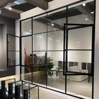 China Black Traditional Steel Security Arch Thin Customized Steel Frames For Metal Door And Windows for sale