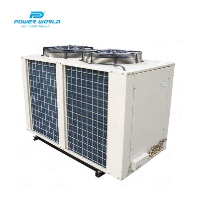 China Hotels POWER WORLD Air Cooler Cold Room Refrigeration Unit Condensing Unit For Cold Storage for sale