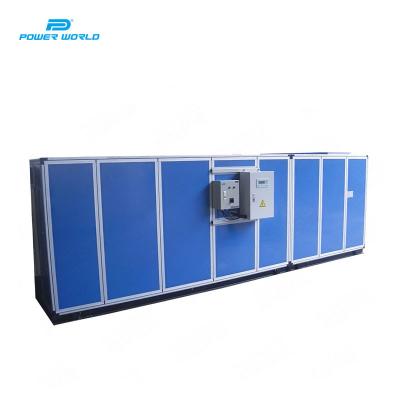 China Hotels POWER WORLD Custom Double-cooling Ahu Industrial System Small Rooftop Fresh Air Floor Type Air Handling Unit Aircooler for sale