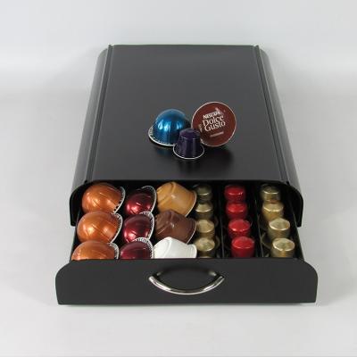 China Sustainable 50pcs Dolce/Nespresso/Vertuoline Enthusiasm Capsule Drawer Coffee Pod Holder for sale