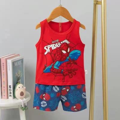 China New breathable cotton sun children vest shorts boys and girls summer wholesale suit for sale