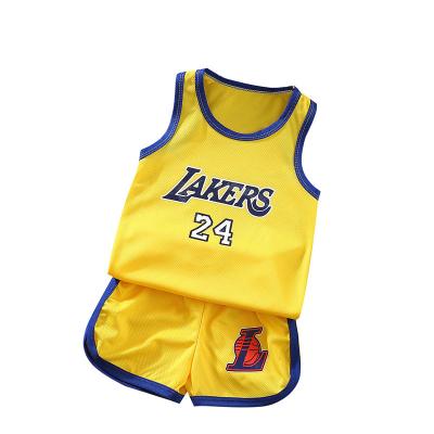 China Breathable Boys Basketball Summer Suit Sleeveless Uniform Girls Two-Piece Vest Student Shorts for sale